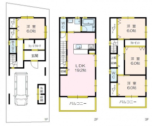 B号地建物参考プランです