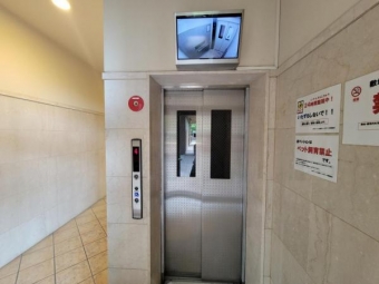 防犯カメラ付のエレベーターは安心ですね！
