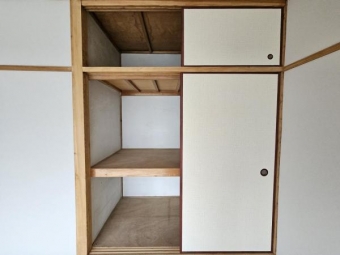 和室６帖：収納充実ですっきりと整頓されたお部屋作りが可能です！